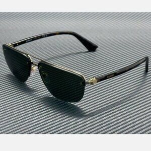 BURBERRY Gold Green Men's 62 mm Sunglasses